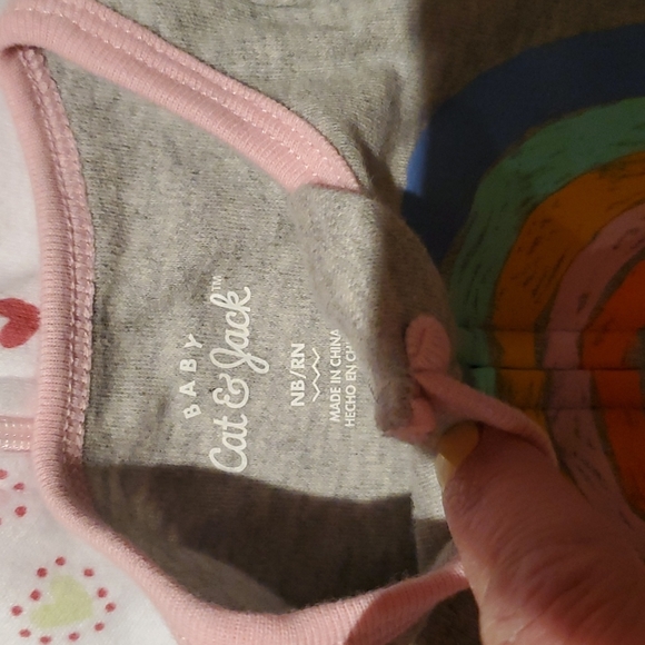 Lot of 6 Girl's 0-3 Months Footed Sleepers and sleep sack. - Picture 2 of 7